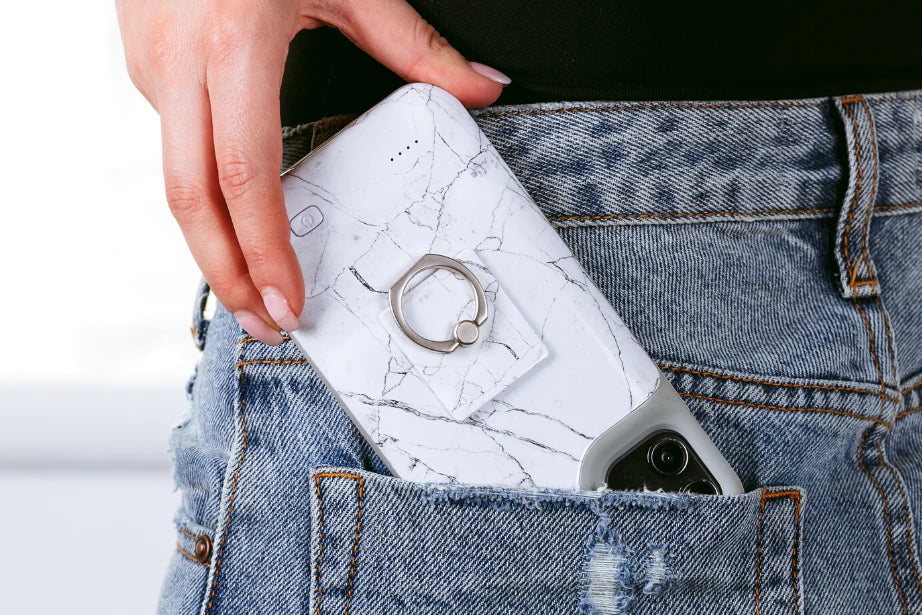 White Marble Ultra Battery Case