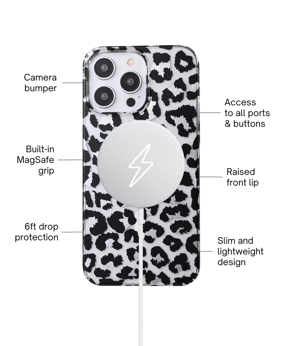 Black Leopard MagSafe Phone Case