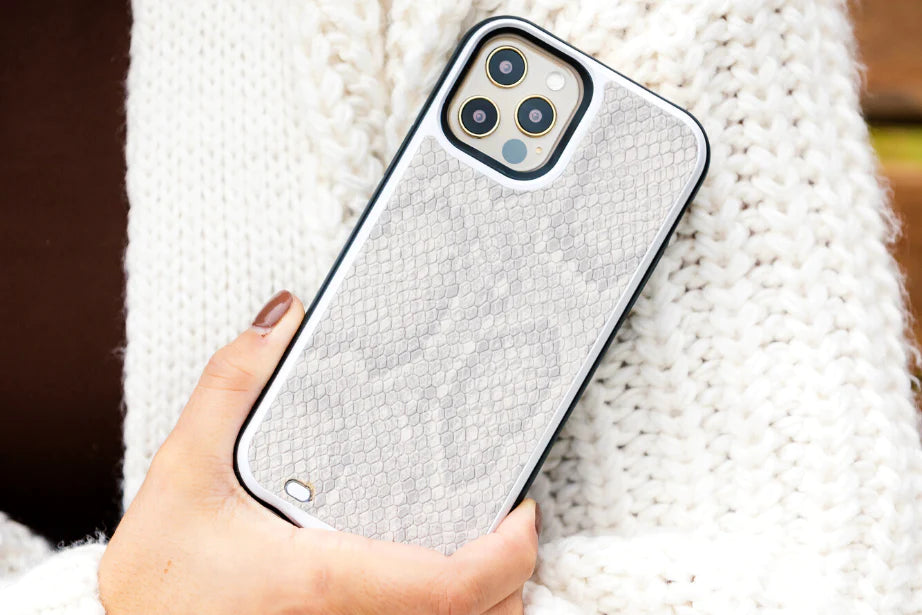 Nude Snakeskin Battery Case