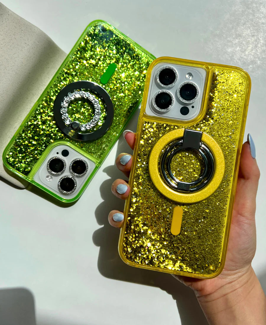 Gold Glitter MagSafe Phone Case