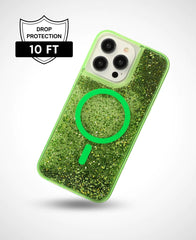 Green Glitter MagSafe Phone Case