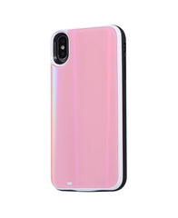 Pink Laser Holo Glass Battery Case