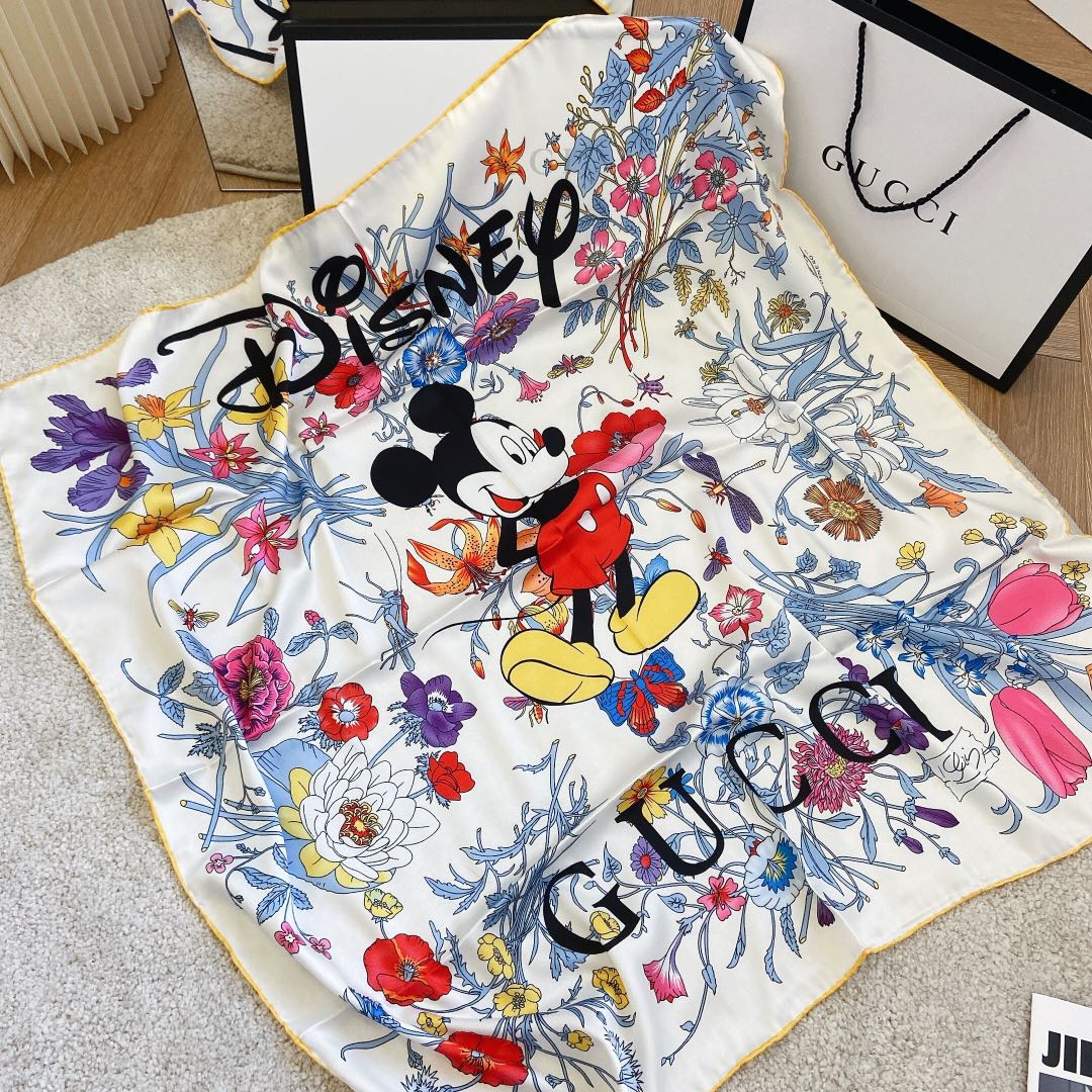 Collaboration Mickey Square Scarf