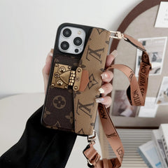 Stylish Leather Card Holder Crossbody Case