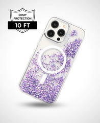 Purple Prism Glitter MagSafe Phone Case