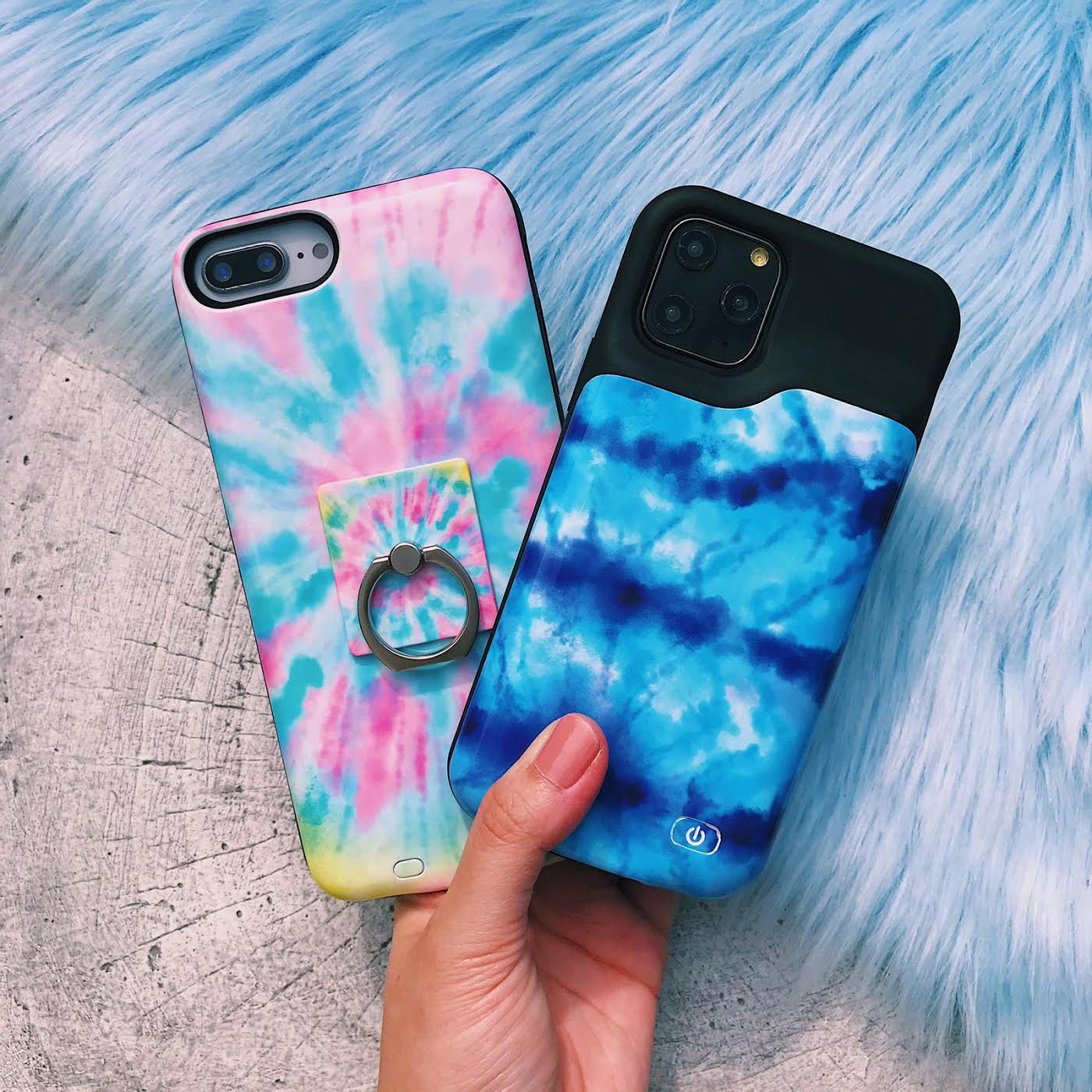 Blue Tie Dye Ultra Battery Case