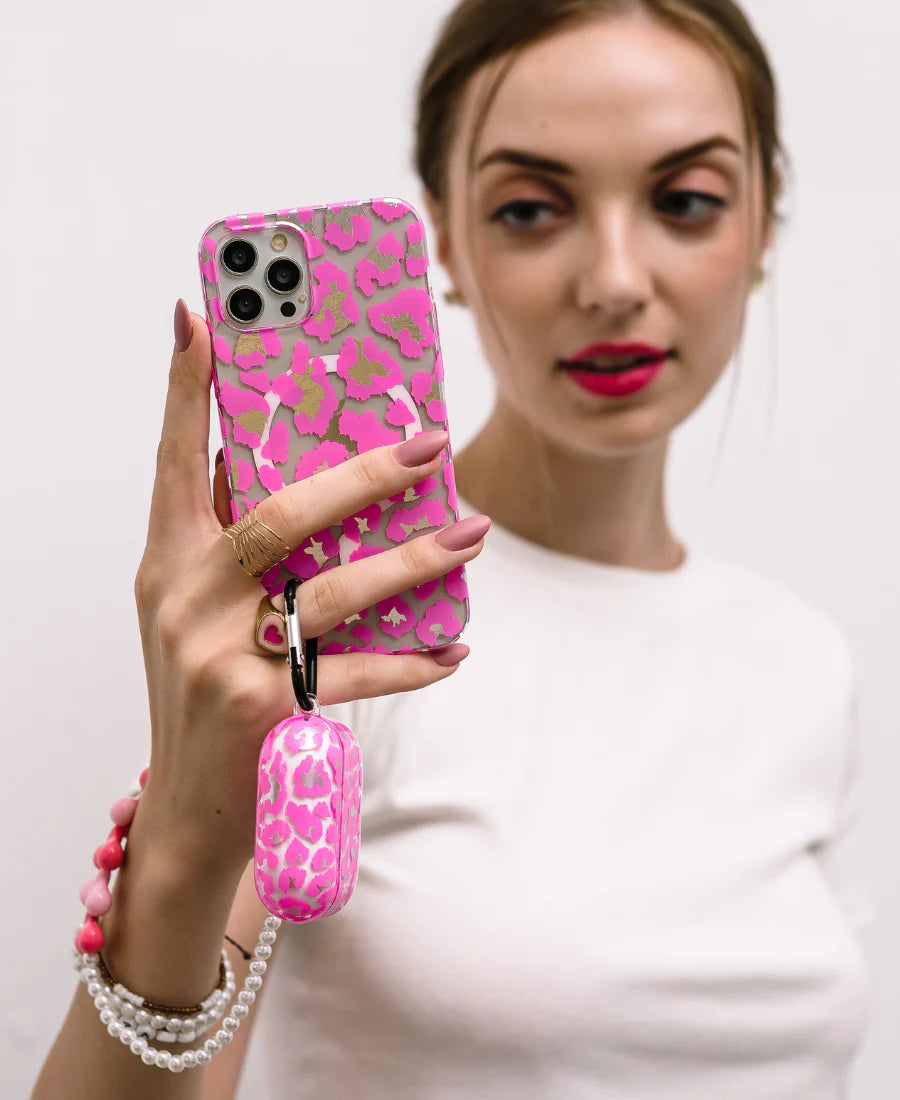 Pink Leopard MagSafe Phone Case