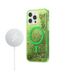 Green Glitter MagSafe Phone Case