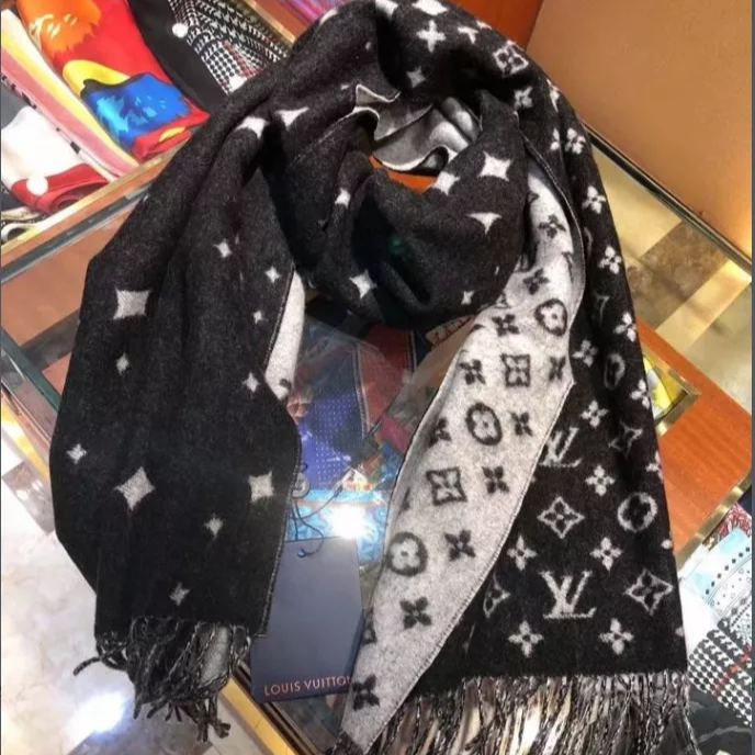 Monogram Galaxy Star Tassel Scarf