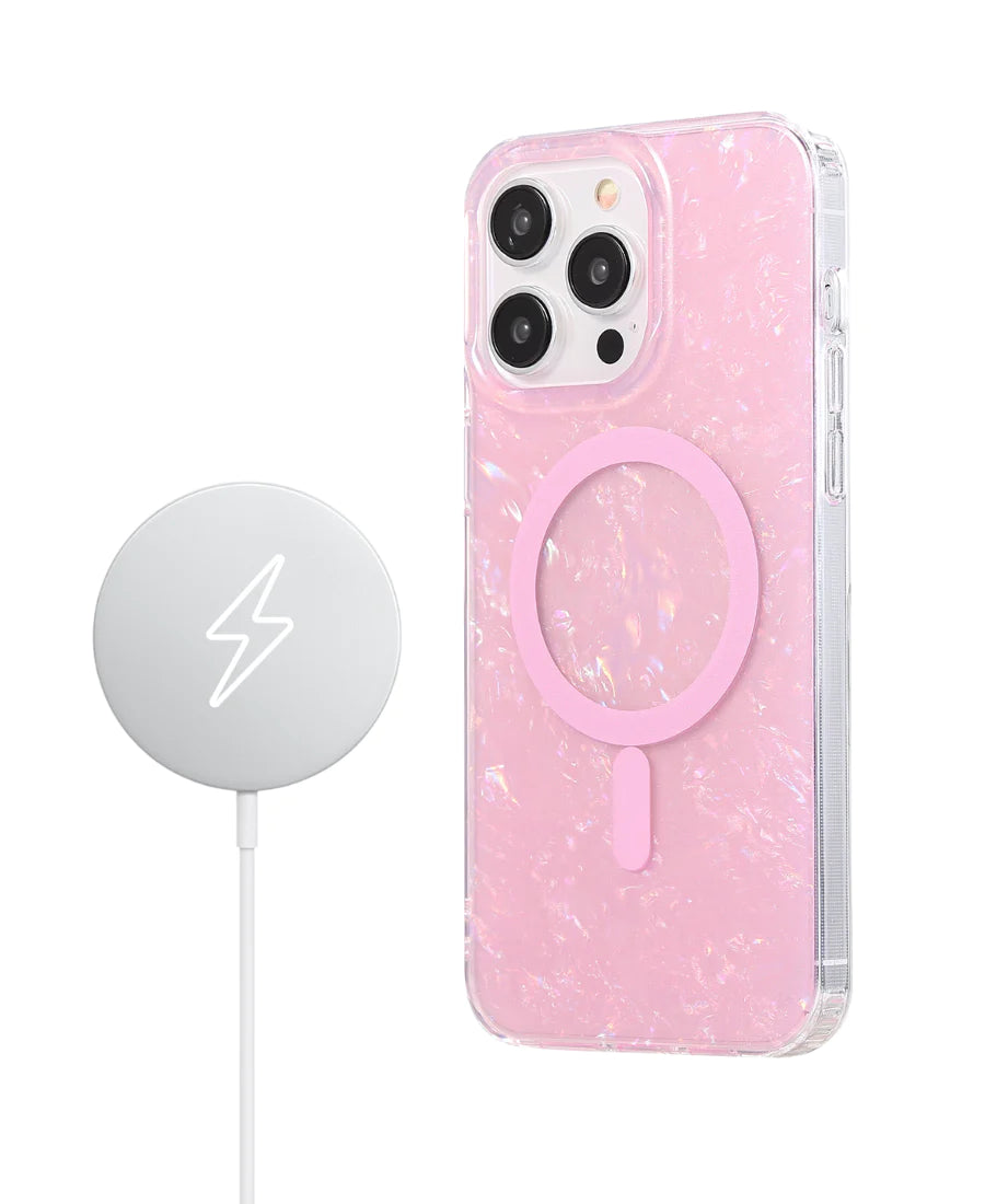 Pink Mother of Pearl MagSafe Phone Case