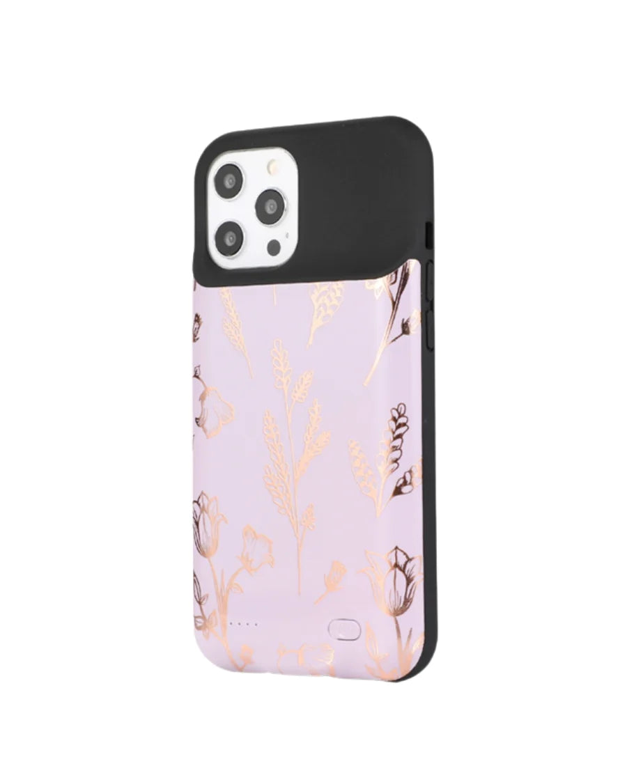 Lilac Metallic Floral Ultra Battery Case