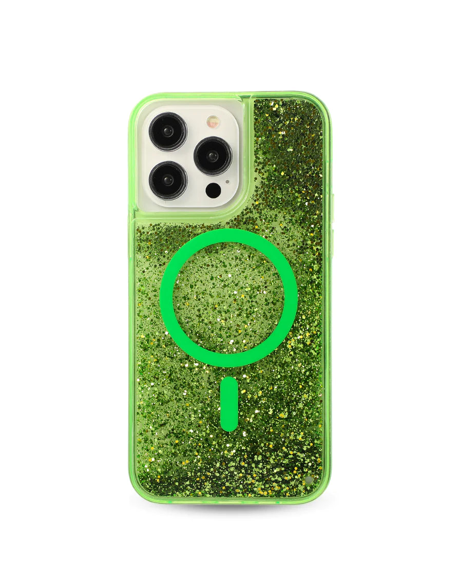 Green Glitter MagSafe Phone Case