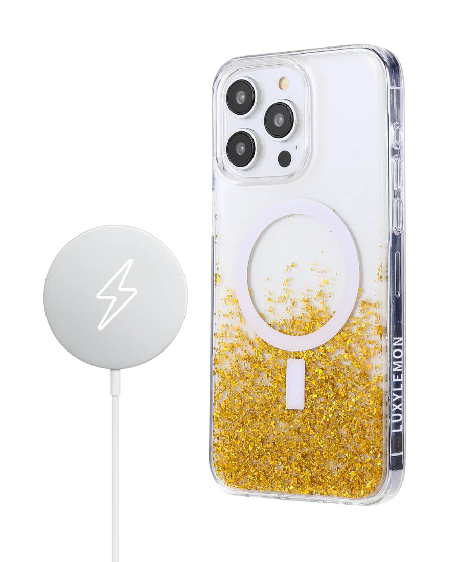 Gold Sparkle MagSafe Phone Case