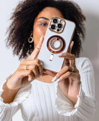 White Luxe MagSafe Phone Case