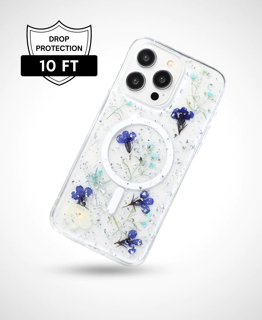 Baby Blues Floral MagSafe Phone Case