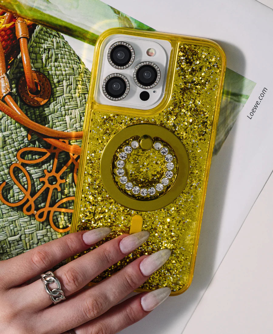 Gold Glitter MagSafe Phone Case