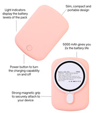 Pink MagSafe Battery Booster