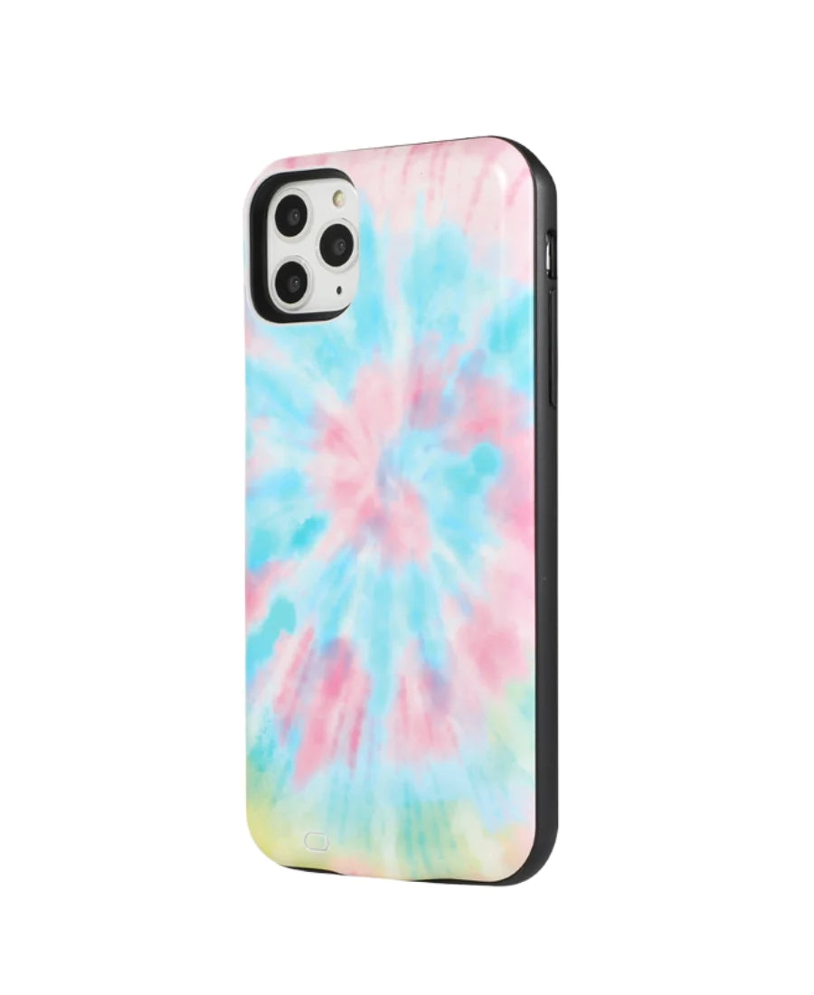 Rainbow Tie Dye Battery Case