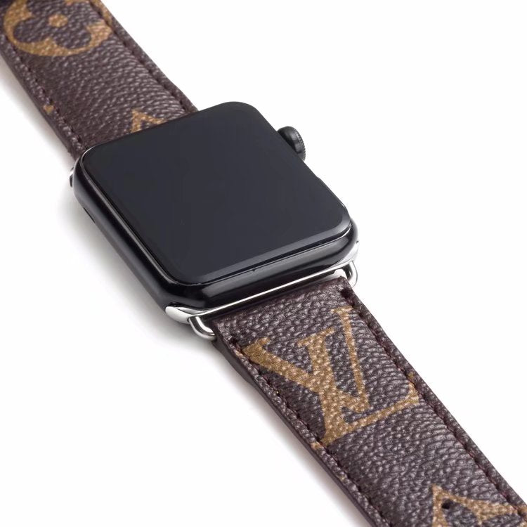 Classic Embossed Leather Apple Watch Band