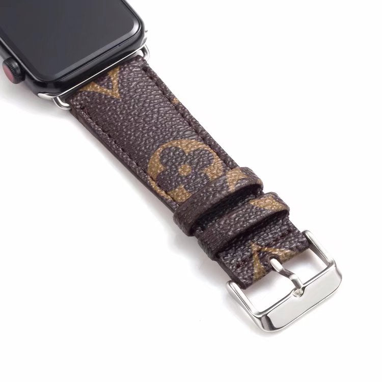 Classic Embossed Leather Apple Watch Band