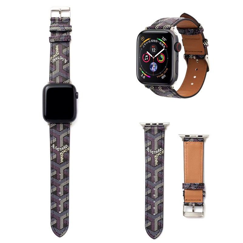 Trendy embossed leather Apple Watch Band