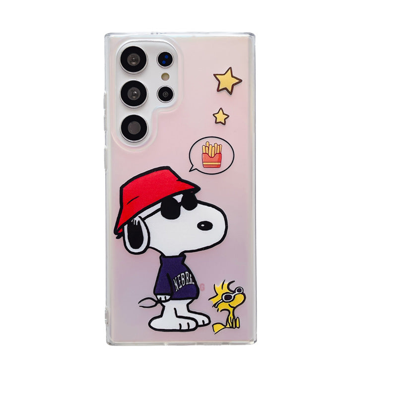 Laser cartoon silicone case