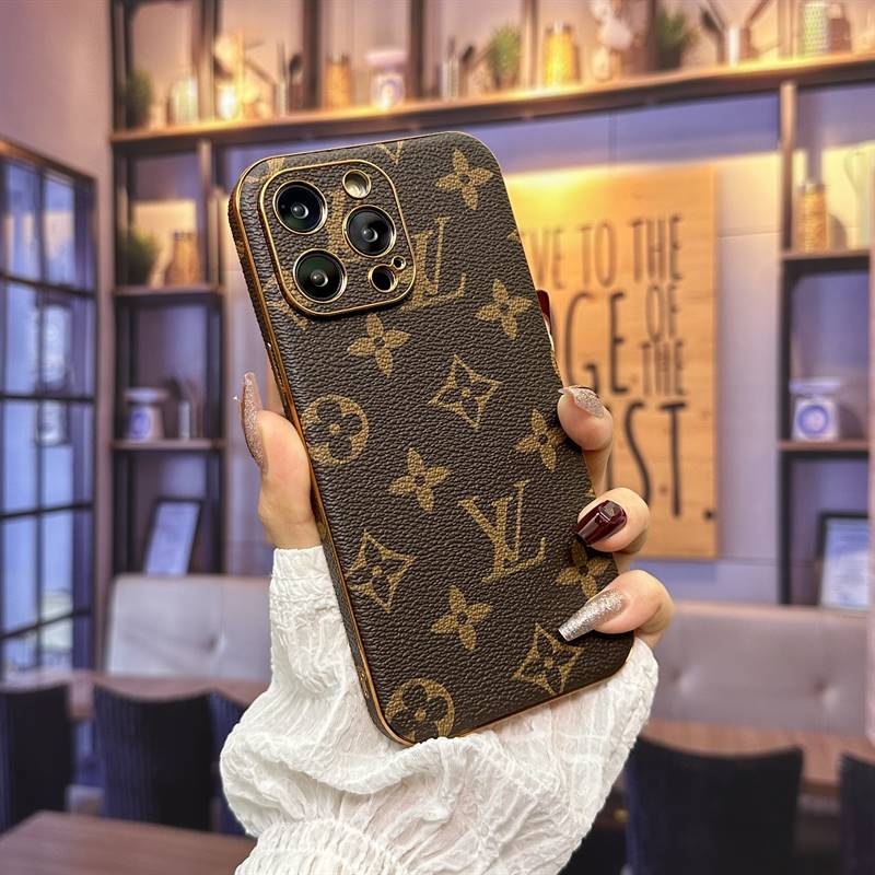 Luxury electroplated leather case