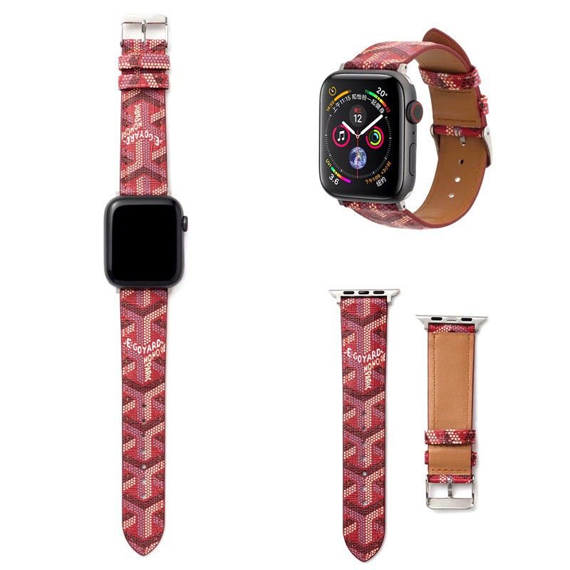 Trendy embossed leather Apple Watch Band