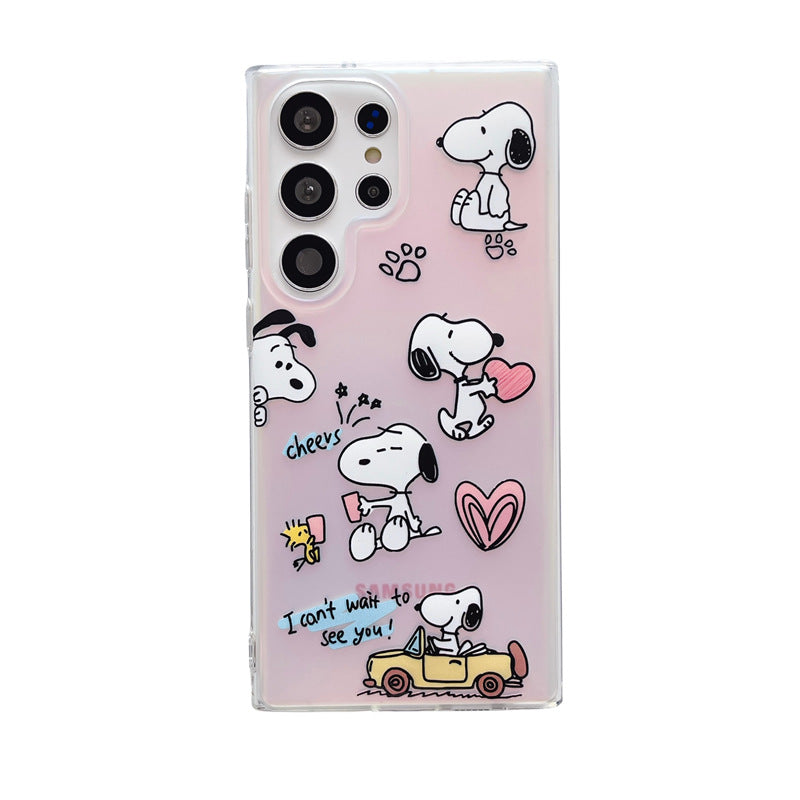 Laser cartoon silicone case