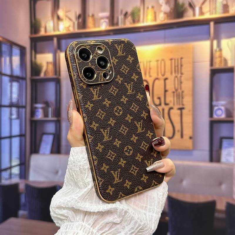 Luxury electroplated leather case