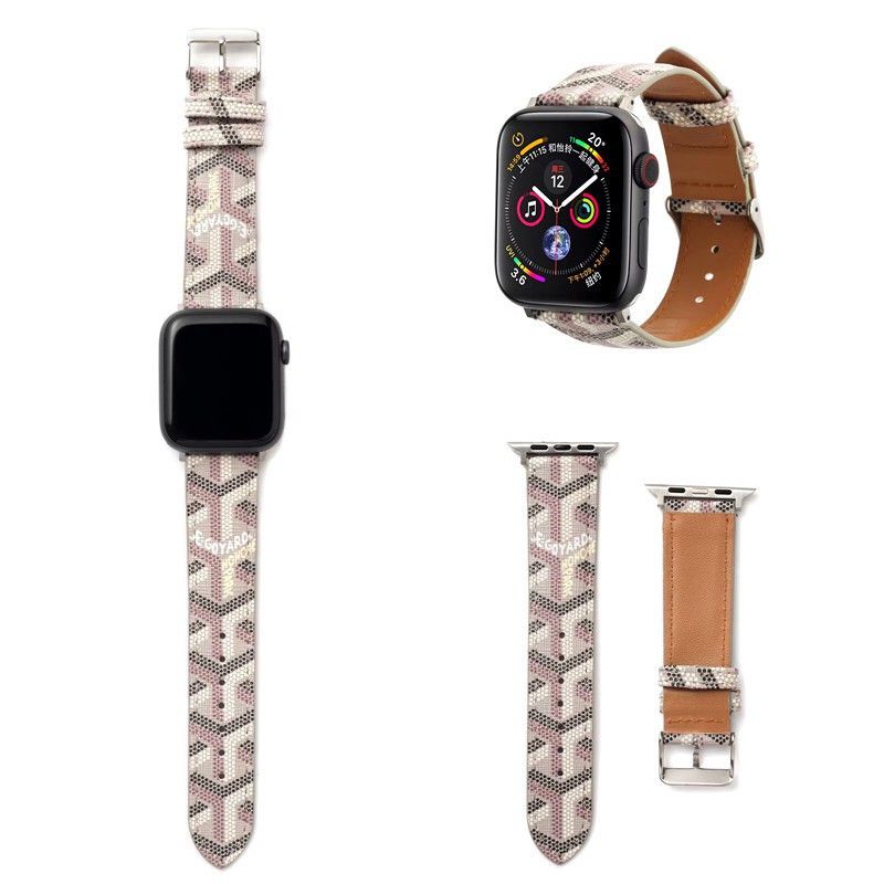 Trendy embossed leather Apple Watch Band