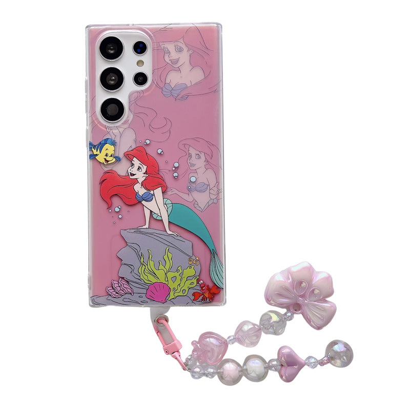 Mermaid cartoon silicone case