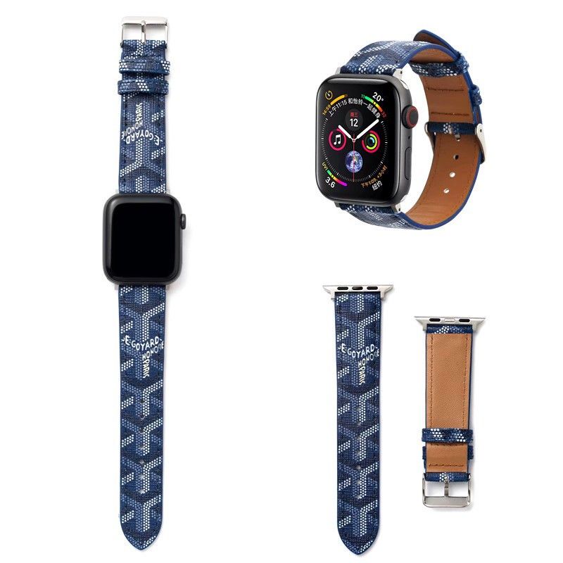 Trendy embossed leather Apple Watch Band