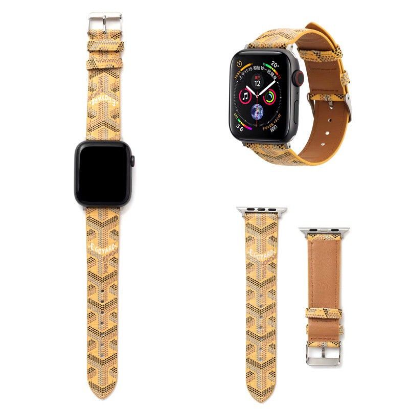 Trendy embossed leather Apple Watch Band