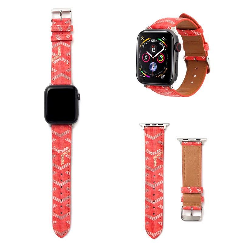 Trendy embossed leather Apple Watch Band