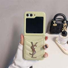 Leather Fashion Card Case for Galaxy Z Flip