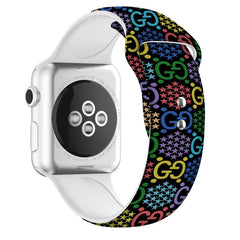 Colorful Embossed Apple Watch Band