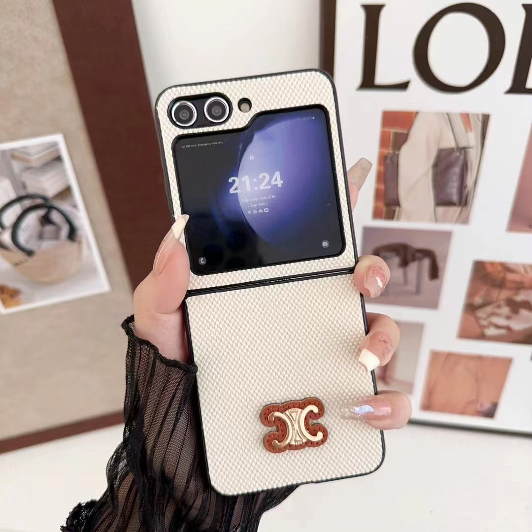 Luxury Retro Anti-Fall Embossed Flip Case