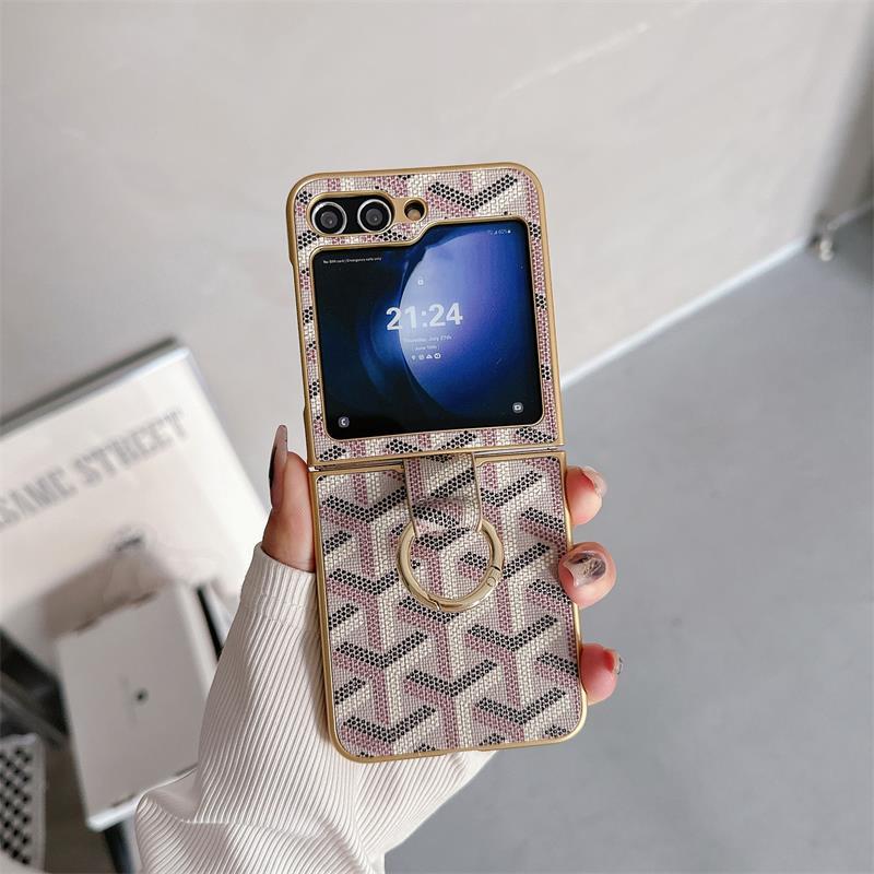 Electroplating Ring Case for Galaxy Z Flip