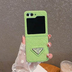 Multicolor Triangle Logo Card Case for Galaxy Z Flip