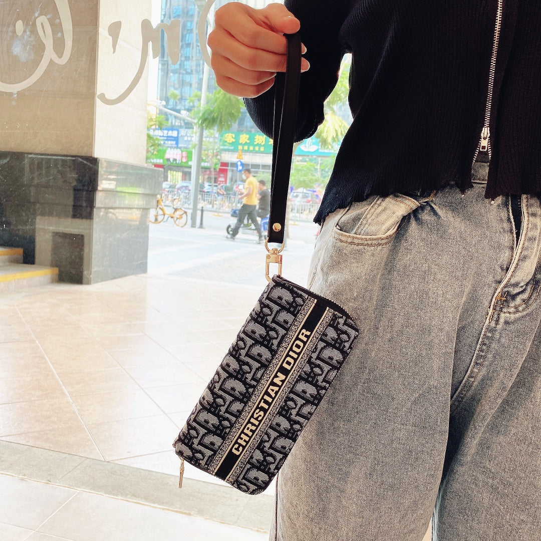 Luxury embroidered mobile phone bag