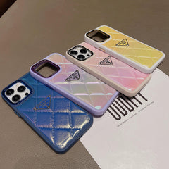 Diamond leather laser case