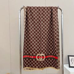 Classic Full Logo Jacquard Warm Scarf Shawl