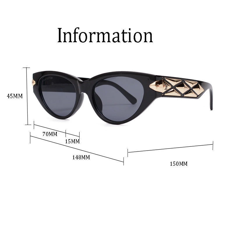 Luxe Threaded Metal Sunglasses