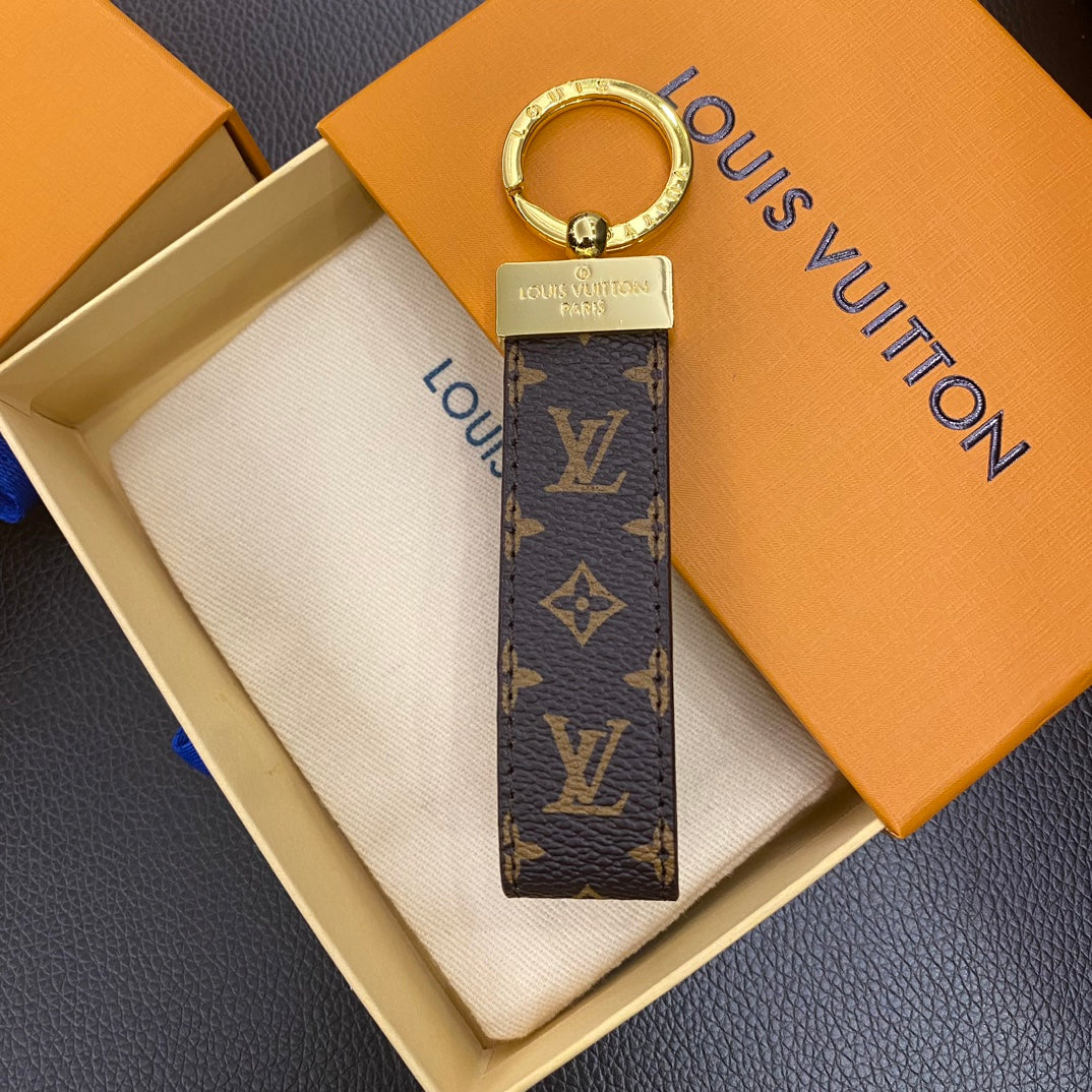 Luxury leather keychain