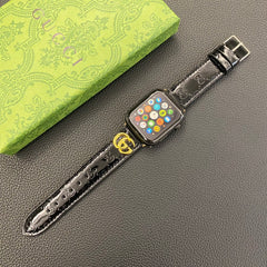 Embossed Patent Leather Watch Strap