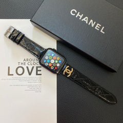 Embossed Patent Leather Watch Strap