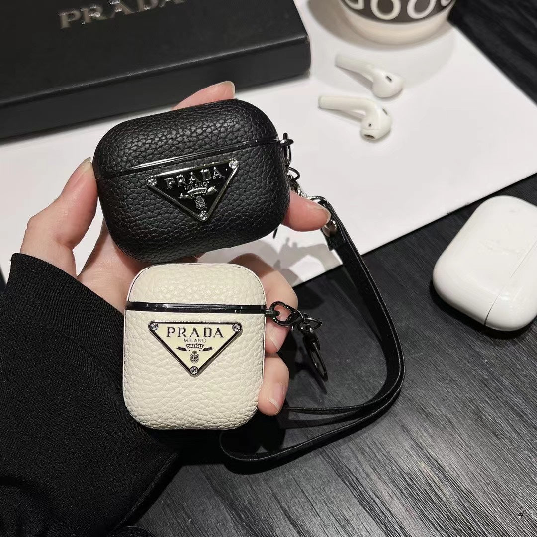 Lychee leather AirPods Case