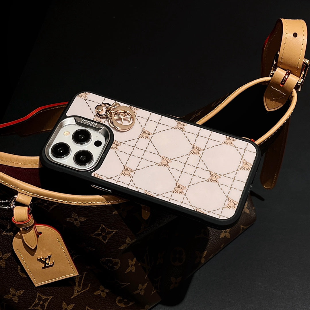 Fashionable butterfly leather case