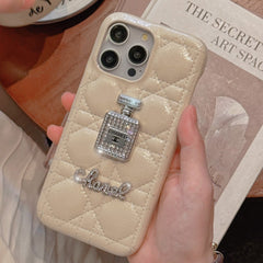 Diamond Perfume Bottle Leather Case